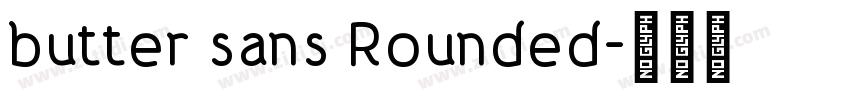 butter sans Rounded字体转换